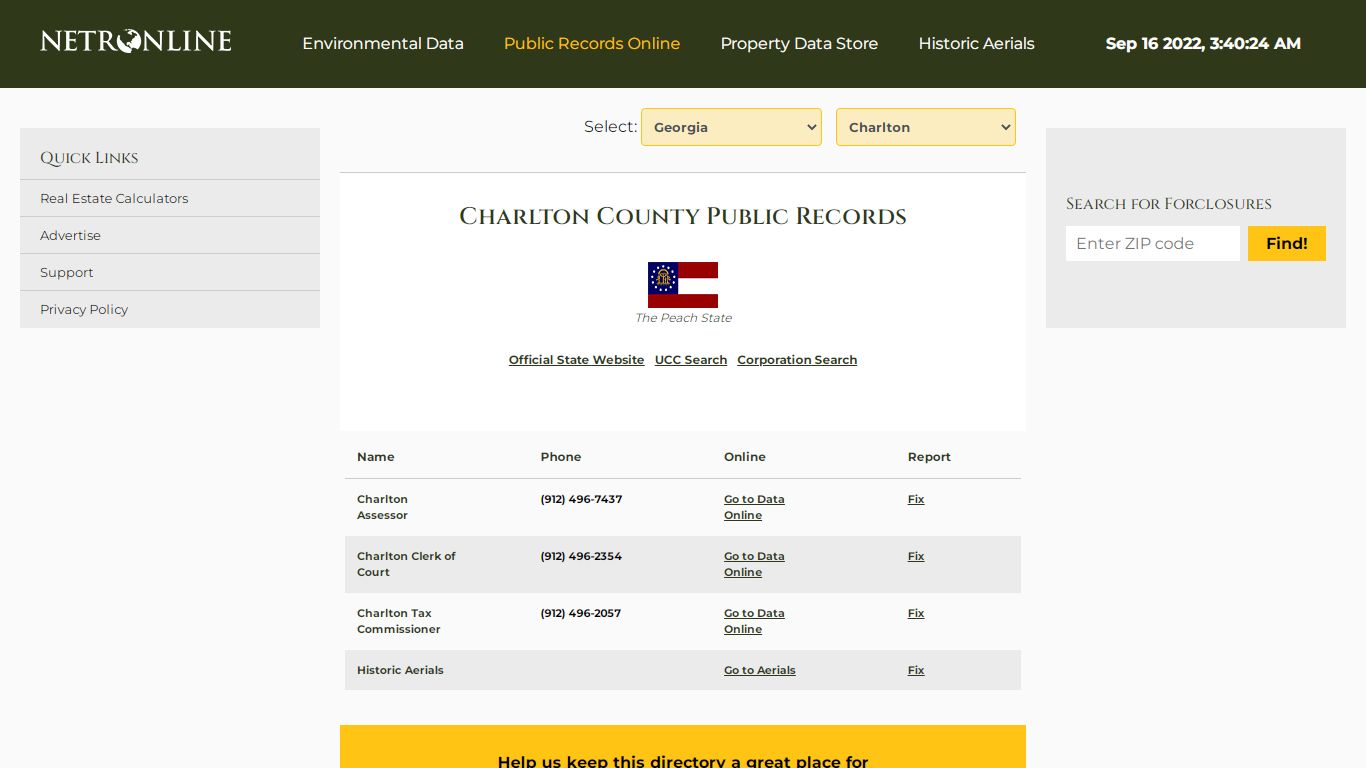 Charlton County Public Records - NETROnline.com