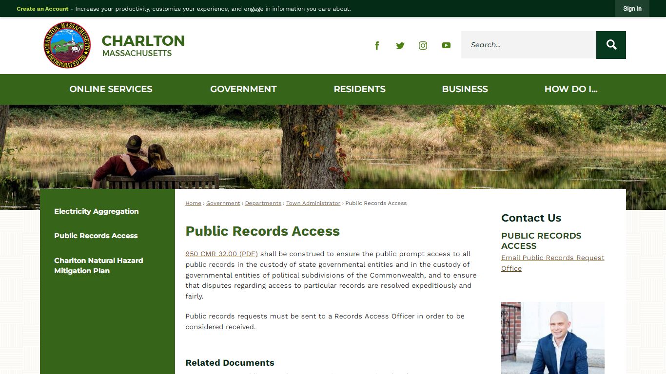 Public Records Access | Charlton, MA